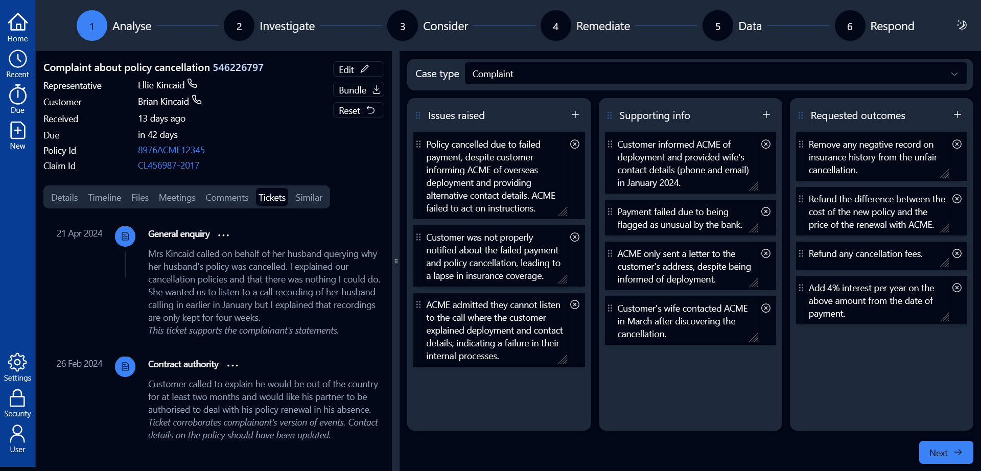 AI Complaint Management Software: UK, IE, AU, US, CA, SG